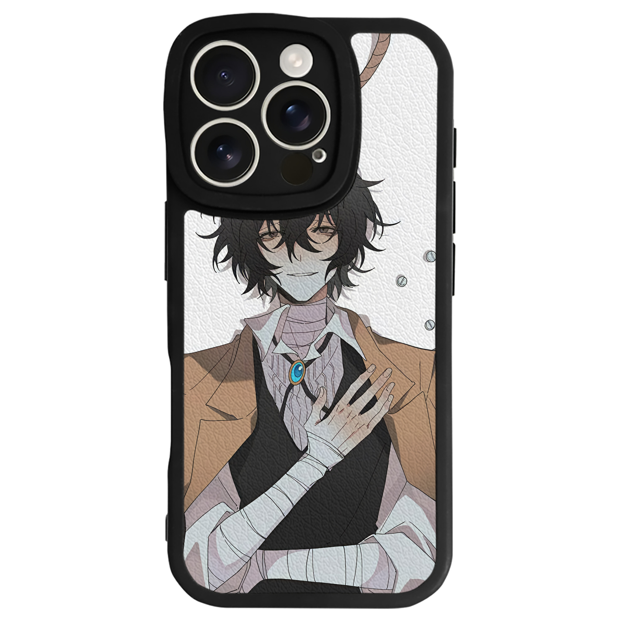 （画像用） 文豪ストレイドッグス Bungo Stray Dogs 【iPhone 16シリーズ対応】シリコンスマホケース（レザー調） 材質：シリコン
